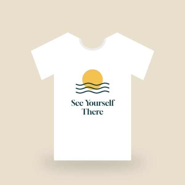 See Yourself There Tee — White